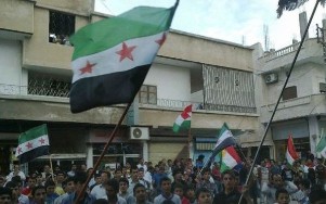 Demonstration in Aleppo, 23.05.2012 Bild: n-tv.de